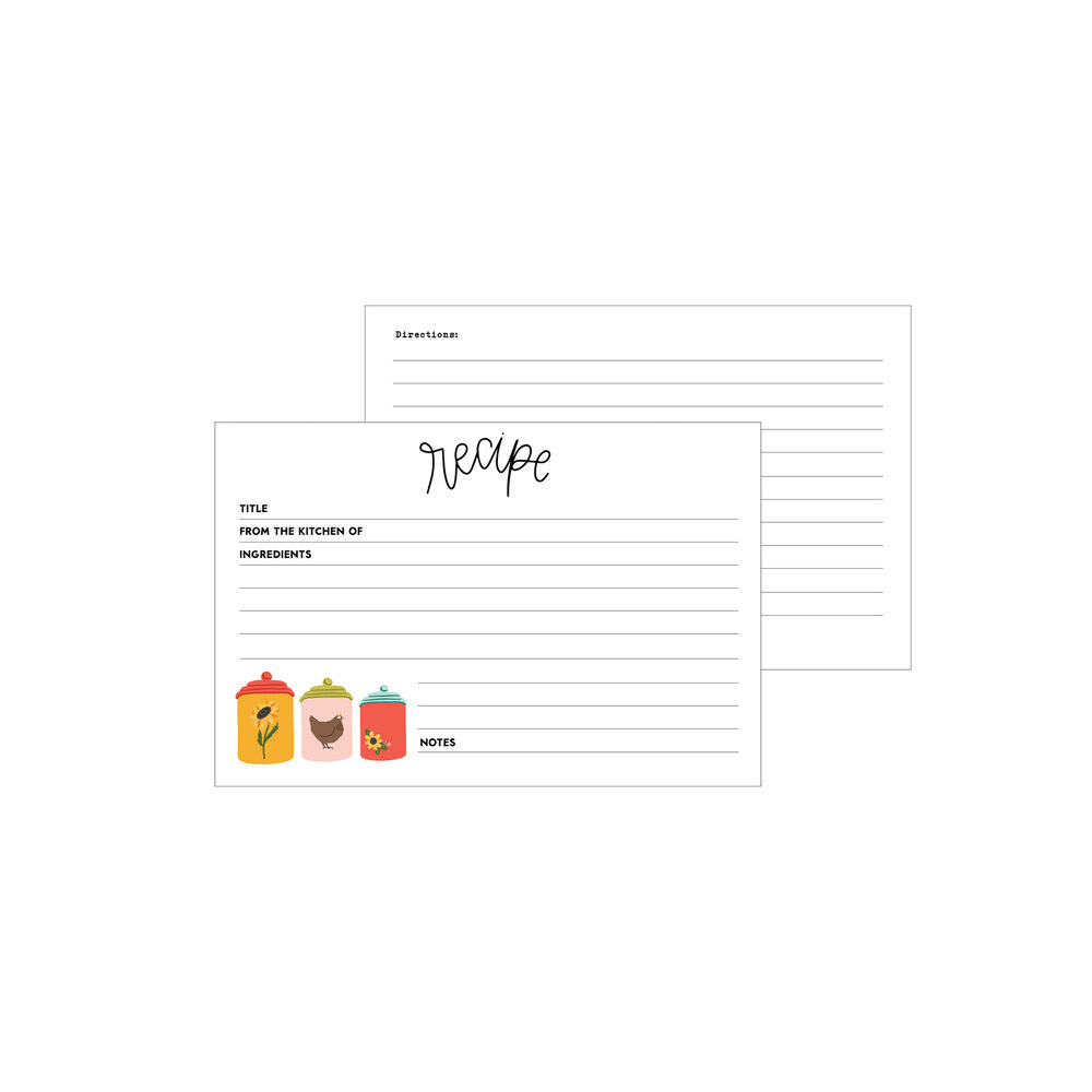 Echo Park Sunflower Summer Recipe Cards (RC107) (DISCONTINUED) Echo Park Sunflower Summer Recipe Cards (RC107) (DISCONTINUED)
