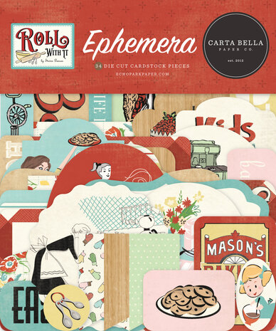 Carta Bella Roll With It Ephemera (CBR378024) (OUTLET)