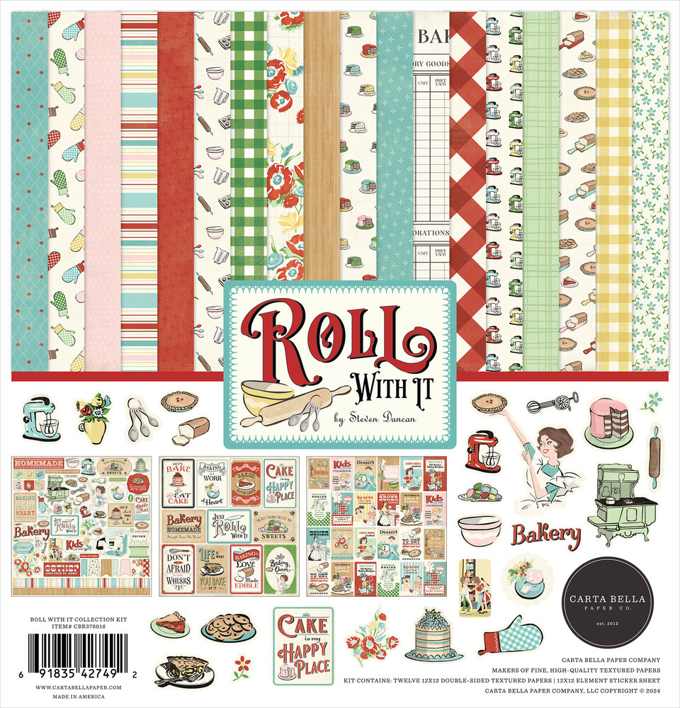 Carta Bella Roll With It 12x12 Inch Collection Kit (CBR378016)