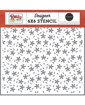 Carta Bella Fill My Heart Floral Stencil (CBR378034) (OUTLET)