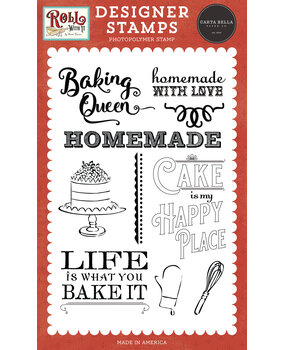 Carta Bella Cake Is My Happy Place Clear Stamps (CBR378044) (OUTLET)