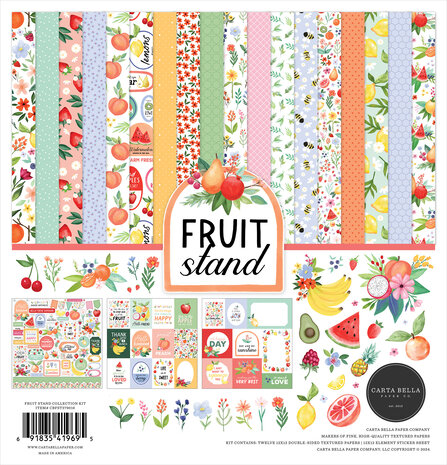 Carta Bella Fruit Stand 12x12 Inch Collection Kit (CBFST379016) Carta Bella Fruit Stand 12x12 Inch Collection Kit (CBFST379016)