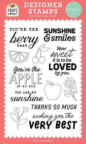 Carta Bella Berry Best Clear Stamps (CBFST379047) (OUTLET) Carta Bella Berry Best Clear Stamps (CBFST379047) (OUTLET)
