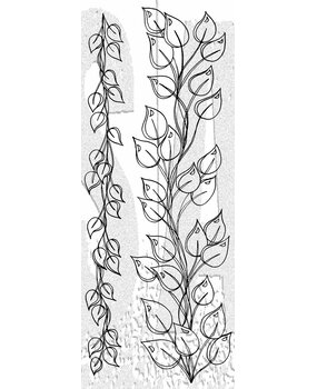 Stampers Anonymous The Longer The Leaf Dylusions Cling Stamps (DYR10020)