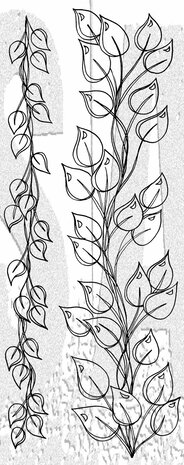 Stampers Anonymous The Longer The Leaf Dylusions Cling Stamps (DYR10020) Stampers Anonymous The Longer The Leaf Dylusions Cling Stamps (DYR10020)