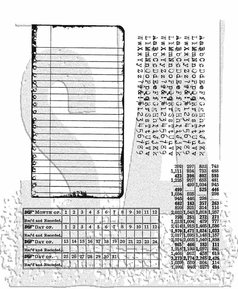 Stampers Anonymous School Desk Tim Holtz Cling Stamps (CMS057) Stampers Anonymous School Desk Tim Holtz Cling Stamps (CMS057)