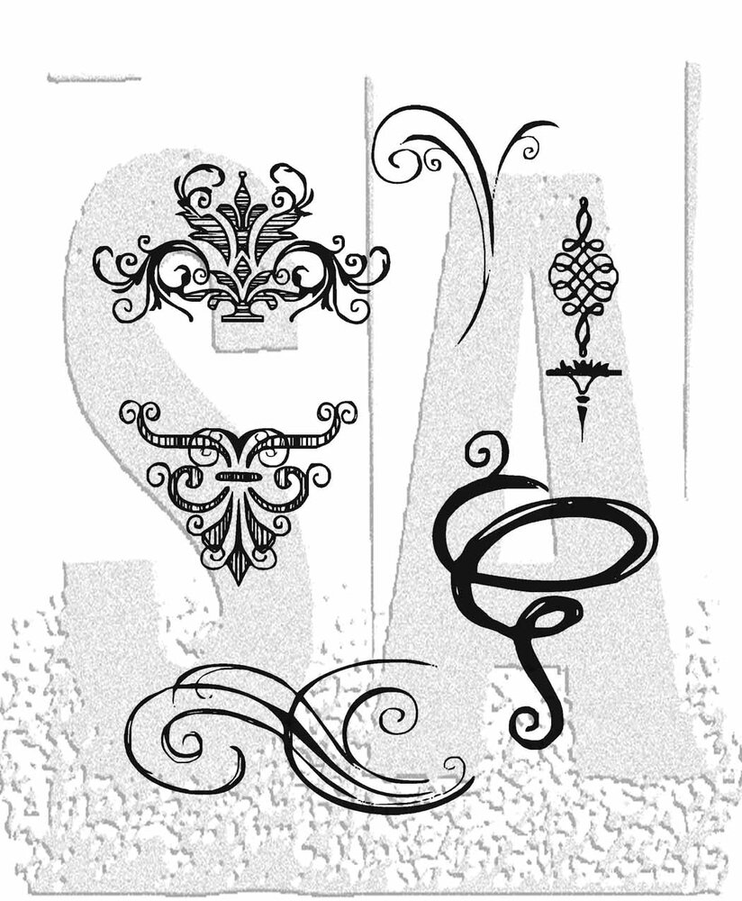 Stampers Anonymous Sketch Elements Tim Holtz Cling Stamps (CMS054) Stampers Anonymous Sketch Elements Tim Holtz Cling Stamps (CMS054)