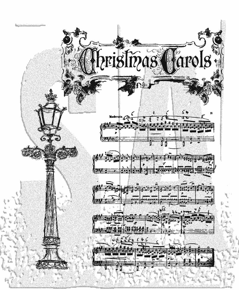 Stampers Anonymous Festive Sounds Tim Holtz Cling Stamps (CMS048) Stampers Anonymous Festive Sounds Tim Holtz Cling Stamps (CMS048)