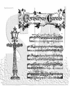 Stampers Anonymous Festive Sounds Tim Holtz Cling Stamps (CMS048)