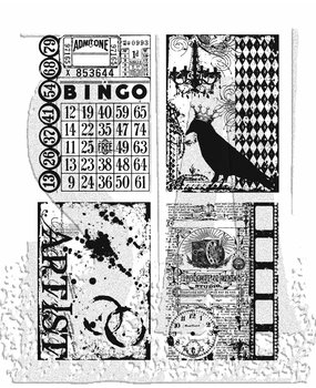 Stampers Anonymous Creative Collages Tim Holtz Cling Stamps (CMS044)