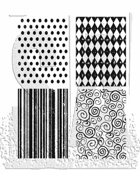 Stampers Anonymous Tiny Textures Tim Holtz Cling Stamps (CMS042)