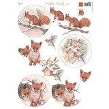Marianne Design Decoupage Mattie's Mooiste 3D Squirrel (MB0218) (DISCONTINUED)