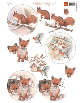 Marianne Design Decoupage Mattie's Mooiste 3D Squirrel (MB0218) (DISCONTINUED)