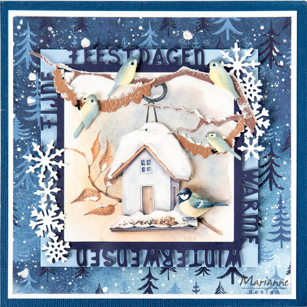 Marianne Design Decoupage Mattie's Mooiste 3D Snow Owl (MB0219) Marianne Design Decoupage Mattie's Mooiste 3D Snow Owl (MB0219)