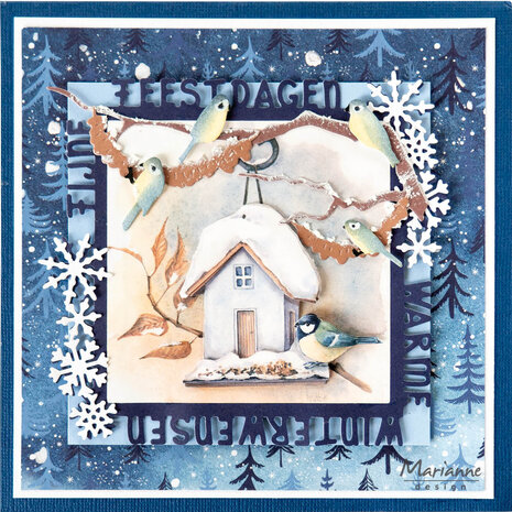 Marianne Design Decoupage Mattie's Mooiste 3D Snow Owl (MB0219) Marianne Design Decoupage Mattie's Mooiste 3D Snow Owl (MB0219)