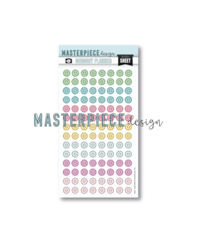 Masterpiece Design Memory Planner Sticker Sheet 6x10 Inch Reinforcers Script (MP202231) (OUTLET)