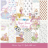 Papers For You Olympic Games Niña Rubia Scrap Paper Pack (12pcs) (PFY-13869)