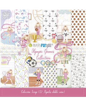 Papers For You Olympic Games Niña Rubia Scrap Paper Pack (12pcs) (PFY-13869)