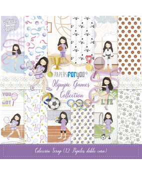 Papers For You Olympic Games Niña Morena Scrap Paper Pack (12pcs) (PFY-13884)