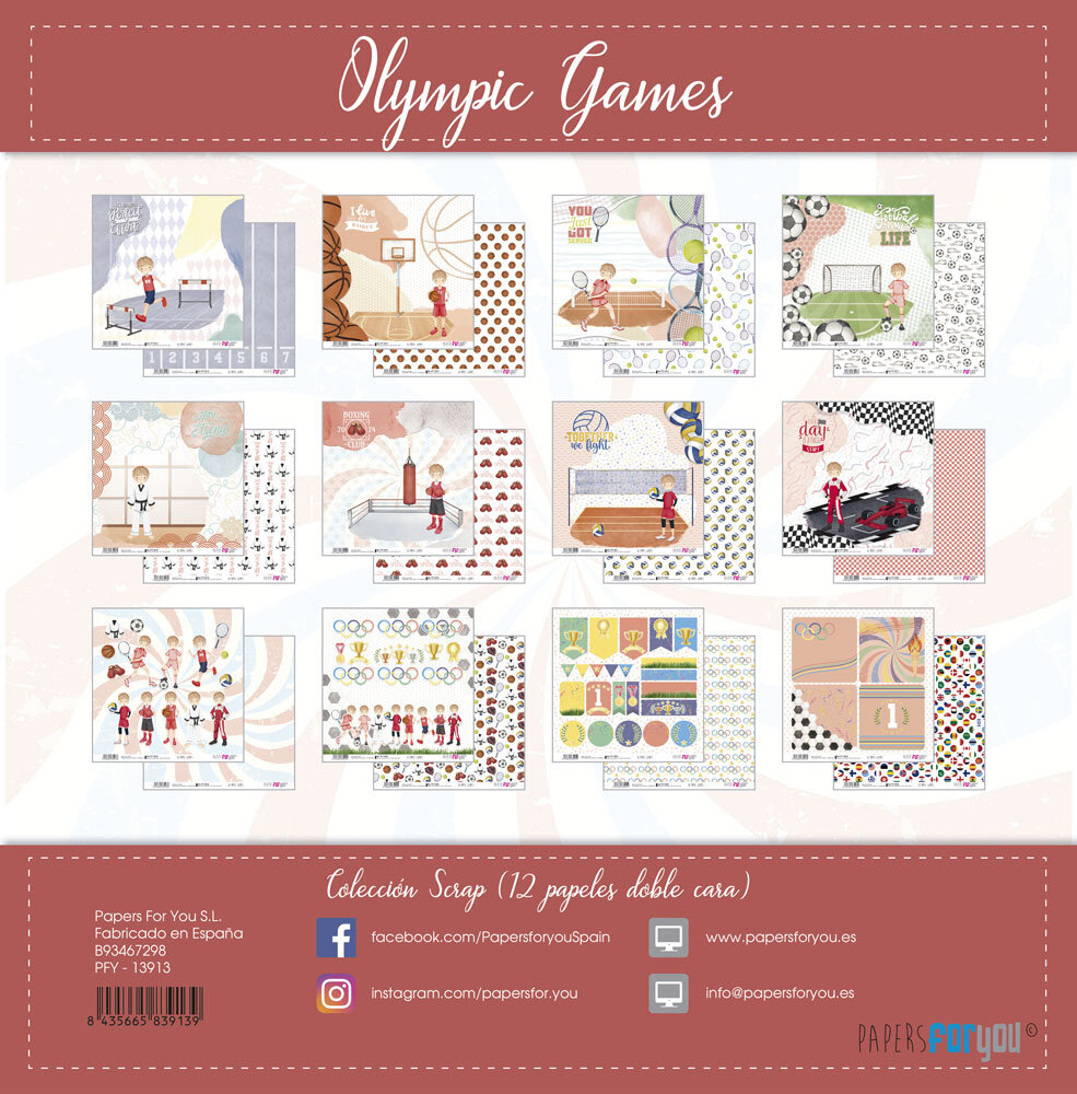 Papers For You Olympic Games Niño Rubio Scrap Paper Pack (12pcs) (PFY-13913) Papers For You Olympic Games Niño Rubio Scrap Paper Pack (12pcs) (PFY-13913)
