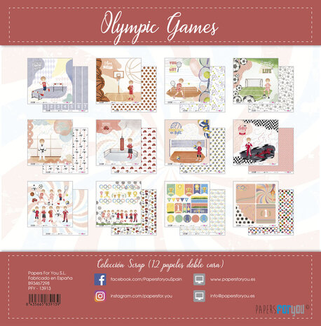 Papers For You Olympic Games Niño Rubio Scrap Paper Pack (12pcs) (PFY-13913) Papers For You Olympic Games Niño Rubio Scrap Paper Pack (12pcs) (PFY-13913)
