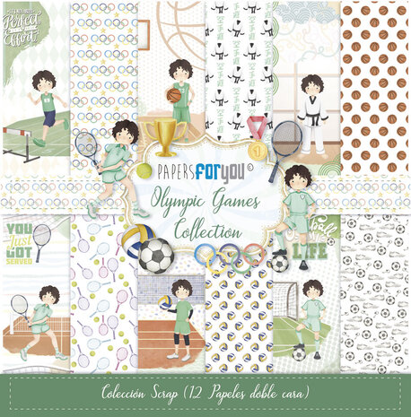 Papers For You Olympic Games Niño Moreno Scrap Paper Pack (12pcs) (PFY-13927) Papers For You Olympic Games Niño Moreno Scrap Paper Pack (12pcs) (PFY-13927)