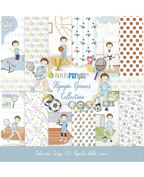 Papers For You Olympic Games Niño Castaño Scrap Paper Pack (12pcs) (PFY-13942)