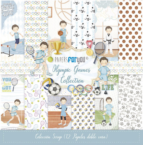 Papers For You Olympic Games Niño Castaño Scrap Paper Pack (12pcs) (PFY-13942)