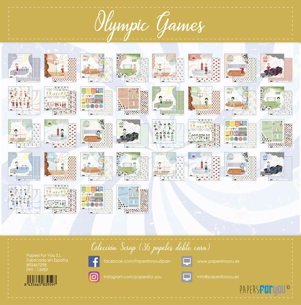 Papers For You Olympic Games Niños Midi Scrap Paper Pack (36pcs) (PFY-13959)