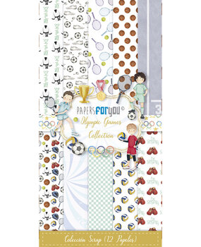 Papers For You Olympic Games Niños Slim Scrap Paper Pack (12pcs) (PFY-13964)