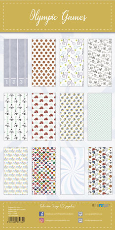 Papers For You Olympic Games Niños Slim Scrap Paper Pack (12pcs) (PFY-13964)