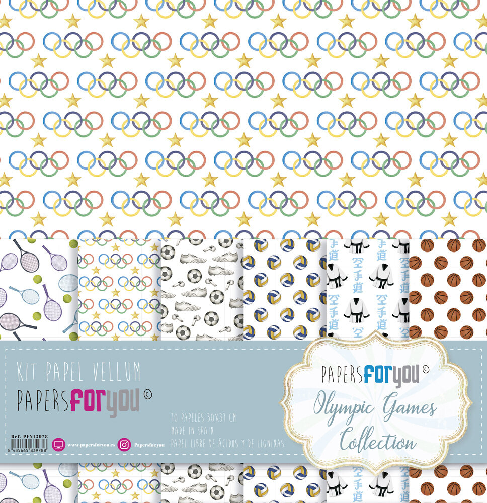 Papers For You Olympic Games Vellum Paper Pack (10pcs) (PFY-13978) Papers For You Olympic Games Vellum Paper Pack (10pcs) (PFY-13978)