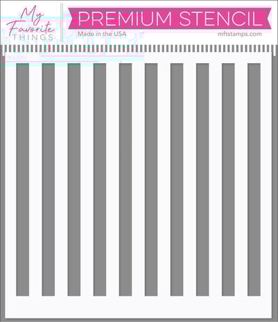 My Favorite Things Stripes Stencil (ST-217) (OUTLET)