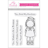 My Favorite Things Sailor Girl Clear Stamps (PI-350) (DISCONTINUED)