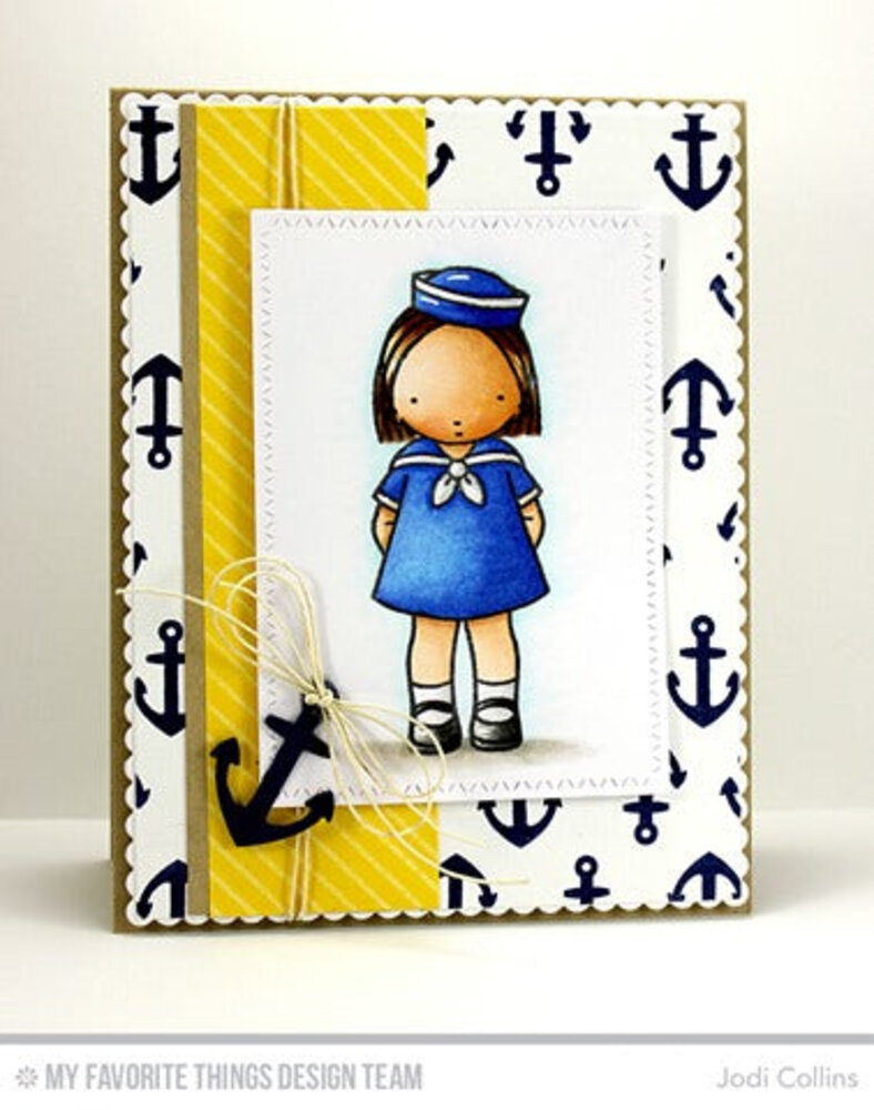My Favorite Things Sailor Girl Clear Stamps (PI-350) (DISCONTINUED)