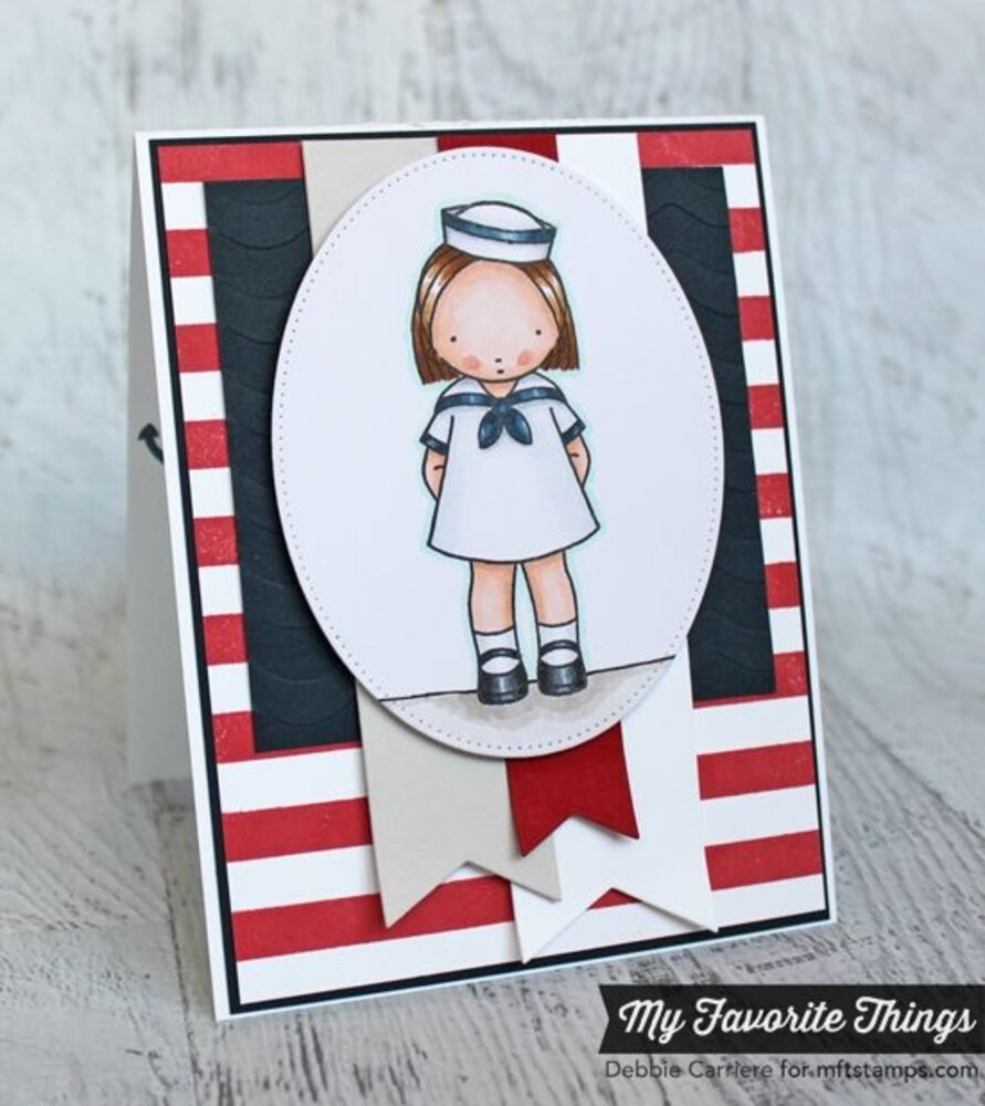 My Favorite Things Sailor Girl Clear Stamps (PI-350) (DISCONTINUED)