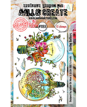 Aall and Create Stamp Set A6 Earthy Bulbers (AALL-TP-1188)