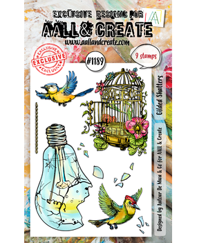 Aall and Create Stamp Set A6 Gilded Shatters (AALL-TP-1189)