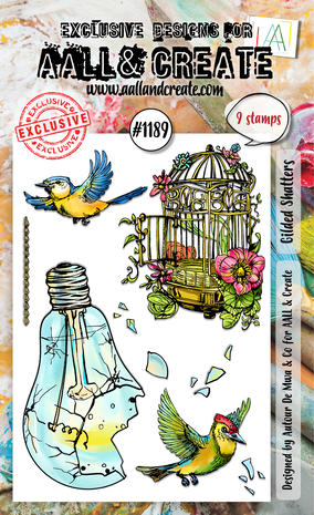 Aall and Create Stamp Set A6 Gilded Shatters (AALL-TP-1189)