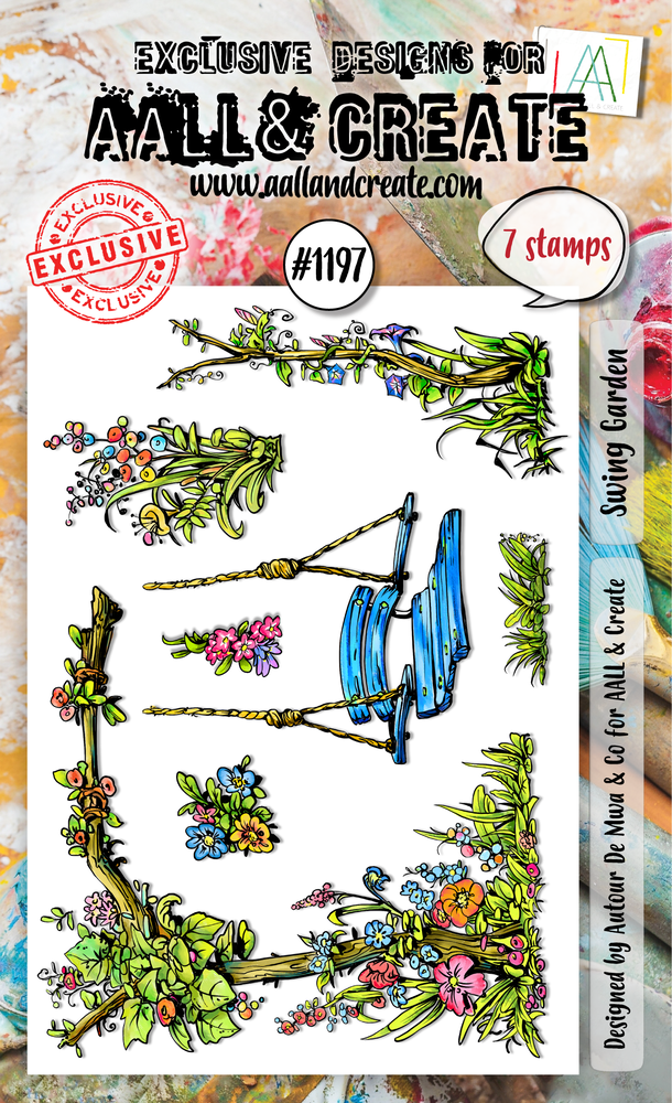 Aall and Create Stamp Set A6 Swing Garden (AALL-TP-1197) Aall and Create Stamp Set A6 Swing Garden (AALL-TP-1197)