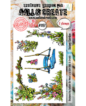 Aall and Create Stamp Set A6 Swing Garden (AALL-TP-1197)