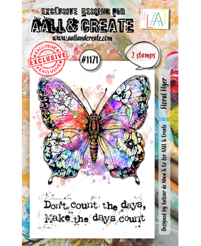 Aall and Create Stamp Set A7 Floral Flyer (AALL-TP-1171)
