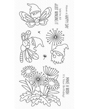 My Favorite Things Wings & Wishes Clear Stamps (JB-039) (DISCONTINUED)