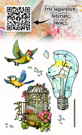 Aall and Create Stamp Set A6 Gilded Shatters (AALL-TP-1189)