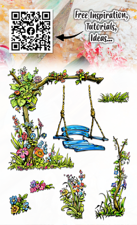 Aall and Create Stamp Set A6 Swing Garden (AALL-TP-1197) Aall and Create Stamp Set A6 Swing Garden (AALL-TP-1197)