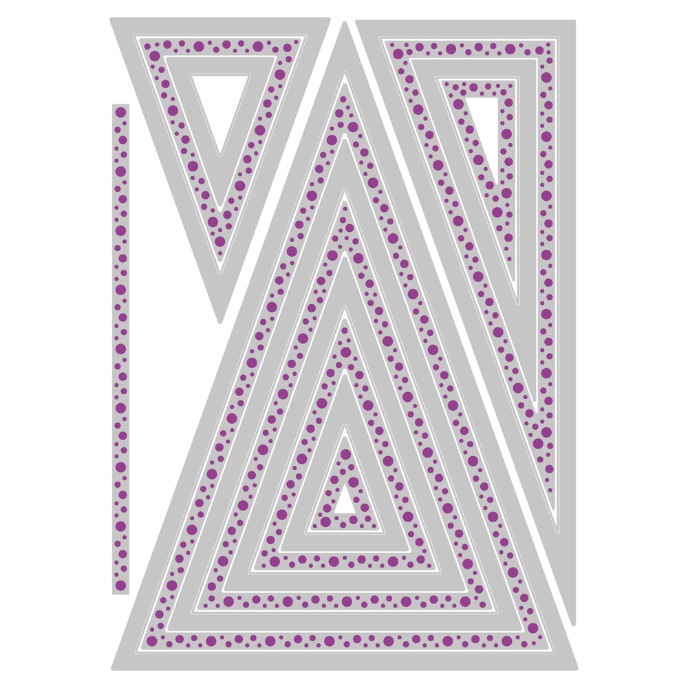 Sizzix Framelits Die by Stacey Park Fanciful Framelits, Patti's Perfect Triangles (16pcs) (666699) Sizzix Framelits Die by Stacey Park Fanciful Framelits, Patti's Perfect Triangles (16pcs) (666699)