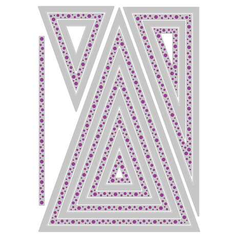 Sizzix Framelits Die by Stacey Park Fanciful Framelits, Patti's Perfect Triangles (16pcs) (666699) Sizzix Framelits Die by Stacey Park Fanciful Framelits, Patti's Perfect Triangles (16pcs) (666699)