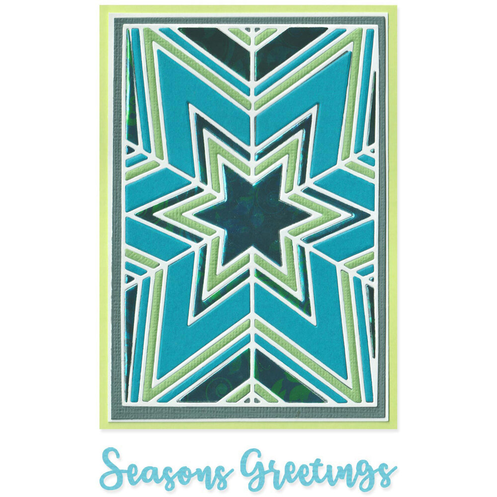 Sizzix Thinlits Die by Stacey Park Cosmopolitan Christmas, Star Bright (5pcs) (666698)