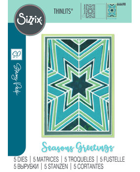Sizzix Thinlits Die by Stacey Park Cosmopolitan Christmas, Star Bright (5pcs) (666698) Sizzix Thinlits Die by Stacey Park Cosmopolitan Christmas, Star Bright (5pcs) (666698)