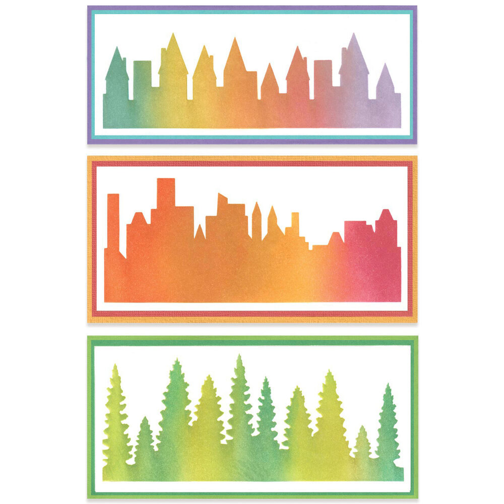 Sizzix Stencil by Stacey Park Cosmopolitan, The View #2 (666697) Sizzix Stencil by Stacey Park Cosmopolitan, The View #2 (666697)